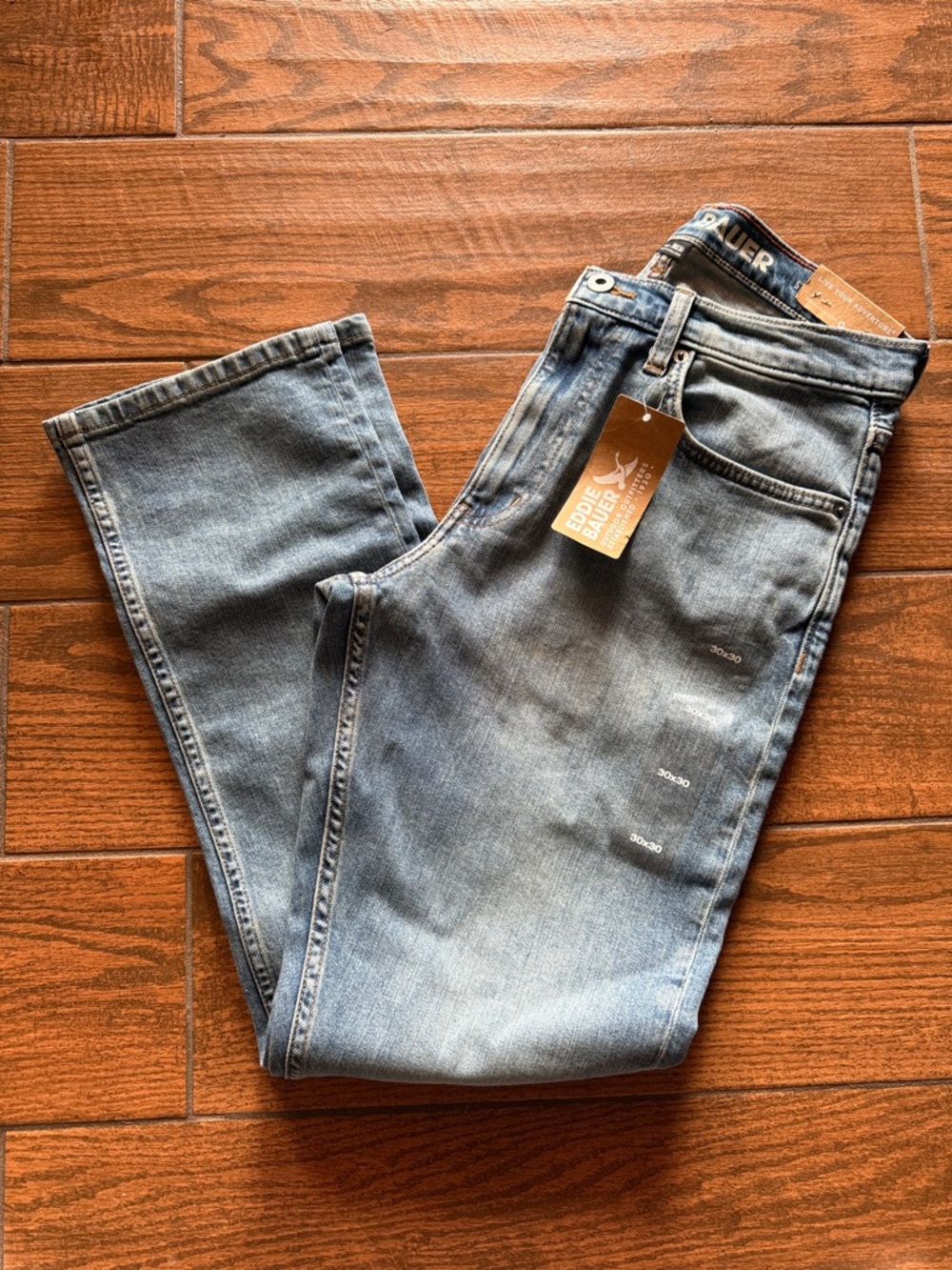 Eddie Bauer Light Wash Straight Jeans